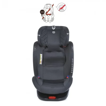 Дитяче автокрісло дитяче ME 1114 EVEREST Light Gray 0, 1, 2, 3 до36кг, 5-ти точ.рем.безпеки, isofix, 360град, світло-сірий