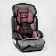Детское автокресло 36800 - VL "JOY", колір - сіро-рожевий, універсальне, з бустером, група 1/2/3, вага дитини від 9-36 кг