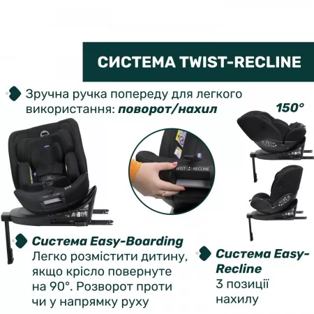 Автокресло EverOne i-Size, группа 0+/1/2/3 арт. 87148.95 цвет Черный