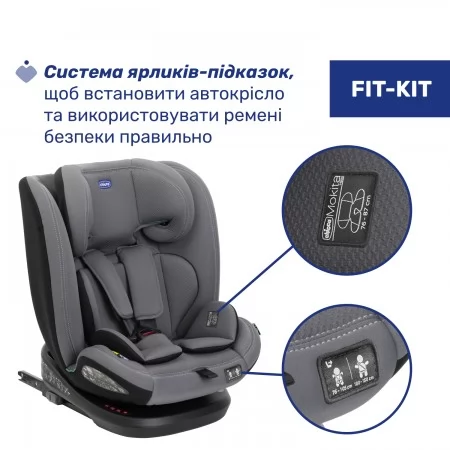Дитяче автокрісло Mokita i-Size, група 1/2/3 арт. 87033.73 колір Сірий Дитяче автокрісло Mokita i-Size, група 1/2/3 арт. 87033.73 колір Сірий