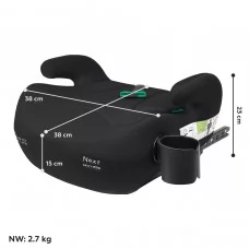 Автокрісло-бустер CARRELLO Next CRL-16011 Midnight Black i-Size ISOFIX 125-150см+напр.рем, підскл /2