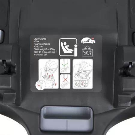 База под автокресло ME 1110 i-FIX Base з ISOFIX та опорною ногою, для автокрісла стандарту i-SIZE R129, чорний База под автокресло ME 1110 i-FIX Base з ISOFIX та опорною ногою, для автокрісла стандарту i-SIZE R129, чорний