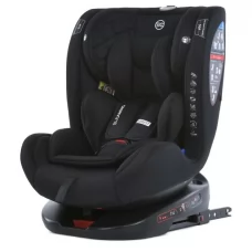 Дитяче автокрісло дитяче ME 1114 EVEREST Black 0, 1, 2, 3 до36кг, 5-ти точ.рем.безпеки, isofix, 360град, чорний