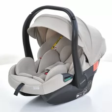 Детское автокресло ME 1186 i-KEEP Melange Cashmere Beige i-SIZE R129, зріст дитини 40-87см, рег.підголівник, бежевий