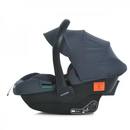 Дитяче автокрісло дитяче ME 1186 i-KEEP Melange Rock Gray i-SIZE R129, зріст дитини 40-87см, рег.підголівник, темно-сірий