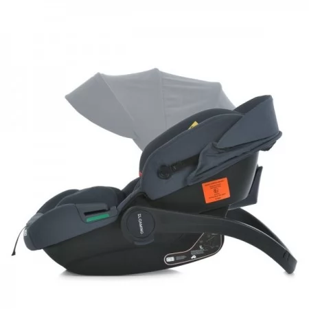Дитяче автокрісло дитяче ME 1186 i-KEEP Melange Rock Gray i-SIZE R129, зріст дитини 40-87см, рег.підголівник, темно-сірий