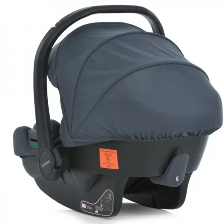 Дитяче автокрісло дитяче ME 1186 i-KEEP Melange Rock Gray i-SIZE R129, зріст дитини 40-87см, рег.підголівник, темно-сірий