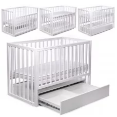 Кроватка-трансформер BabyToys DS-401 белая с ящиком Кроватка-трансформер BabyToys DS-401 белая с ящиком