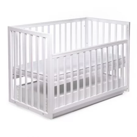 Дитяче ліжечко BabyToysDS-401 білий трансформер з шухлядою