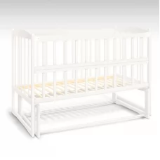 Детская кроватка-трансформер BabyToys с маятником белая Детская кроватка-трансформер BabyToys с маятником белая