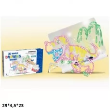 Дошка 3D для малювання 6619 з набором.батар.світ.кор.29*4,5*23 