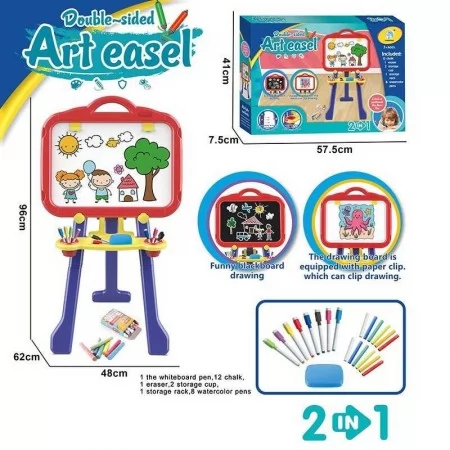 Мольберт детский BabyToys YM 2202 двусторонняя регулируемая