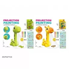 Проектор для малювання BabyToys YM-240/241 динозавр жираф зі світлом батарейки Проектор для малювання BabyToys YM-240/241 динозавр жираф зі світлом батарейки