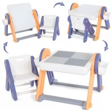 Детский стол-конструктор BabyToys QC-BB01 2в1 мольберт Детский стол-конструктор BabyToys QC-BB01 2в1 мольберт