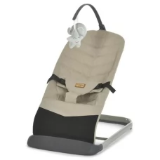 Баунсер ME 1178-1 IZZY Taupe Beige 3 полож.спинки, льон, дуга з іграшками, беж