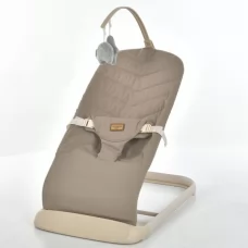 Баунсер ME 1178-1 IZZY Vanilla Beige 3 полож.спинки, льон, дуга з іграшками, беж