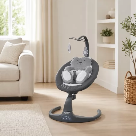 Заколисувальний центр El Camino ME 1077 HUGS сірий з Bluetooth