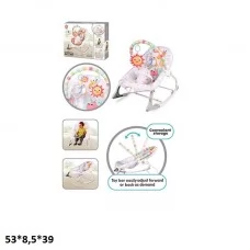 Дитячий шезлонг-гойдалка 898-942 0-18кг вібрац.муз.кор.53*8,5*39 