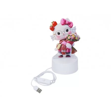 Нічник 8N50-2-3-4-8, 21,5см, USB зарядка, 4 види