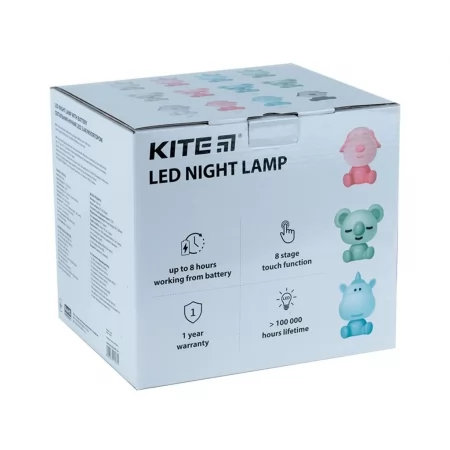 Світильник-нічник LED з акумулятором Koala білий, Kite K24-491-2-1
