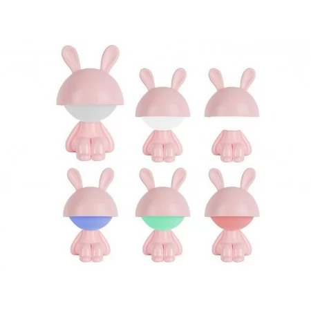 Світильник-нічник LED з акумулятором Cute Bunny рожевий, Kite K25-316-1-2