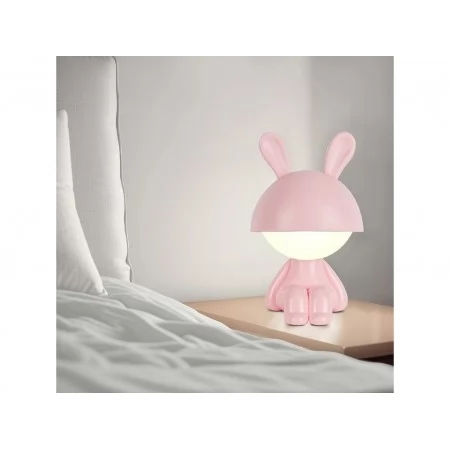 Світильник-нічник LED з акумулятором Cute Bunny рожевий, Kite K25-316-1-2