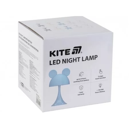 Светильник-ночник LED с аккумулятором Simple Bunny персиковый, Kite K25-317-1-4