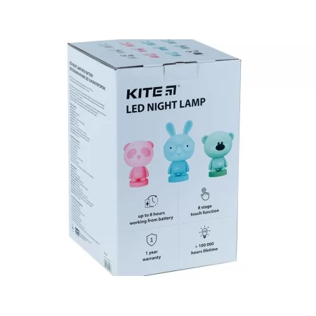 Светильник-ночник LED с аккумулятором Bunny белый, Kite K24-490-1-1