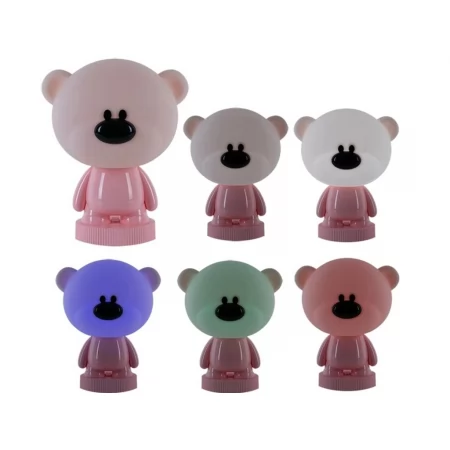 Светильник-ночник LED с аккумулятором Bear розовый, Kite K24-490-2-2