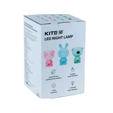 Світильник-нічник LED з акумулятором Panda рожевий, Kite K24-490-3-2