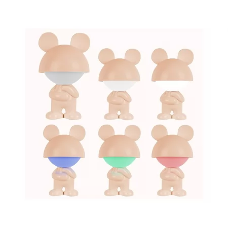 Светильник-ночник LED с аккумулятором Dreamy Mouse персиковый, Kite K25-315-2-4