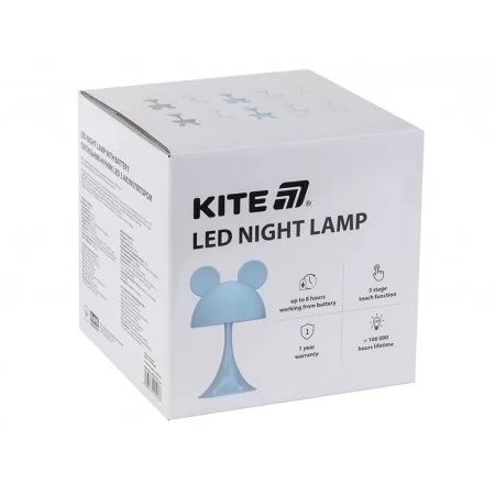 Світильник-нічник LED з акумулятором Simple Mouse рожевий, Kite K25-317-2-2