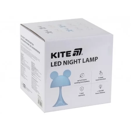 Светильник-ночник LED с аккумулятором Simple Mouse синий, Kite K25-317-2-3 Светильник-ночник LED с аккумулятором Simple Mouse синий, Kite K25-317-2-3