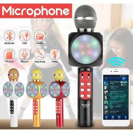 Микрофон детский с караоке и bluetooth для девочек и мальчиков