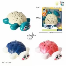 Ночник черепаха BabyToys 988-11 с проектором и музыкой