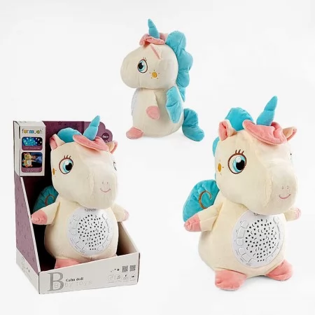 Ночник проектор звездного неба Единорог с таймером и звуками природы
