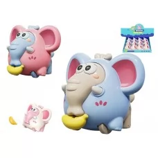 Игрушка инерционная Слон с бананом 9 см, микс видов (цена за 1шт) FY917759
