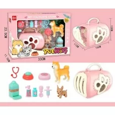 Набір фігурок домашніх тварин BabyToys 832-153 з переноскою