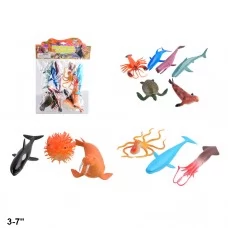Іграшки морські тварини BabyToys HA2483 гумові 12 штук
