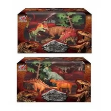 Набор динозавров BabyToys Q 9899-206, 5 фигурок, 2 аксессуара