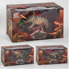 Набор динозавров BabyToys Q 9899-212, 4 фигурки, 6 элементов