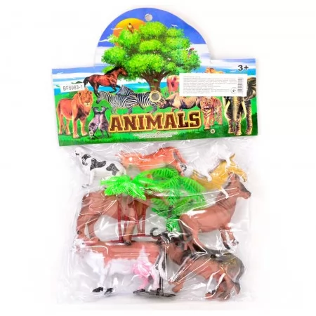 Набор сельскохозяйственных животных BabyToys 6983-1, 7 фигурок с аксессуарами Набор сельскохозяйственных животных BabyToys 6983-1, 7 фигурок с аксессуарами