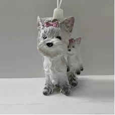 Резиновые игрушки песики BabyToys с пищащей пищалкой 18см