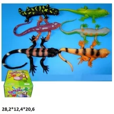 Тянущаяся игрушка ящерица BabyToys A100DB пластик 18см