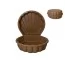 Песочница-бассейн для песка и воды Ракушка, 79,7×80,5×19 см, Doloni Toys 01236/01eco