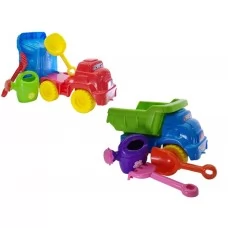 Набір для пісочниці №2 TM Doloni Toys 013565 У наборі: машинка, лійка, лопатка, граблі