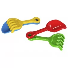 Песочный набор Лопатка и грабельки Toys-plast ИП24000 Песочный набор Лопатка и грабельки Toys-plast ИП24000