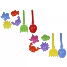 Песочный набор №6 лопатка,грабли, пасочки MToys 21243