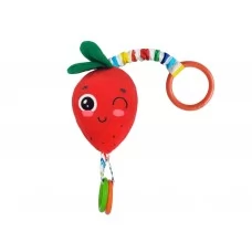 Игрушка мягконабивная Погремушка-подвеска Клубника Macik МС 110604-18 Игрушка мягконабивная Погремушка-подвеска Клубника Macik МС 110604-18