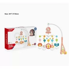 Музыкальная карусель BabyToys HE 0312 с пластмассовыми фигурками